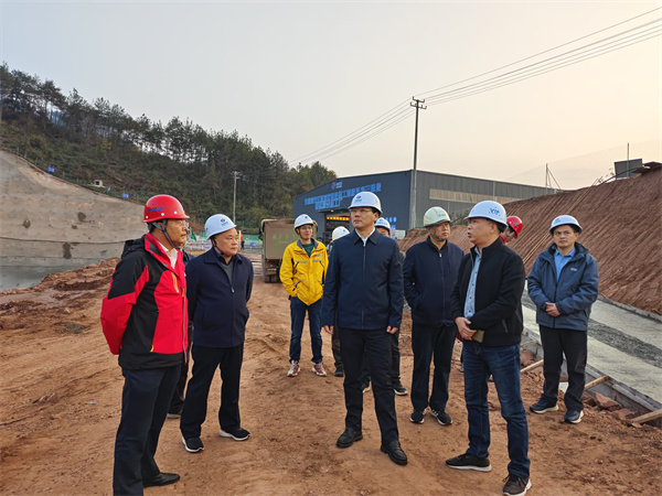 12月4日，洪董陪同王奇勇縣長一行調(diào)研防洪工程項目.jpg