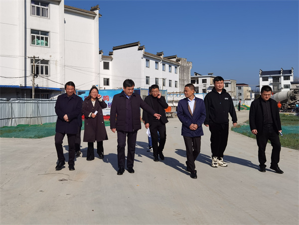 3月14日，縣委副書記吳志平帶隊(duì)督察鄰里中心項(xiàng)目。.jpg